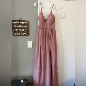 Azazie Aida - Dusty Rose - bridesmaid dress - A6 size
